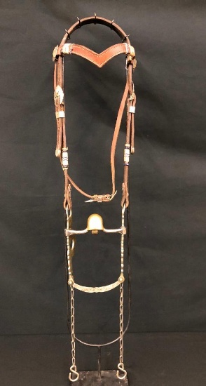 Fancy Engraved Bit with Nice Headstall