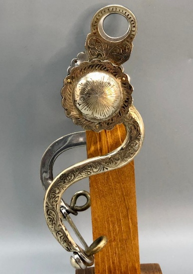 Silver Bit with Engraving
