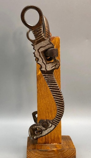 Old Mexican Bit with Silver Inlays