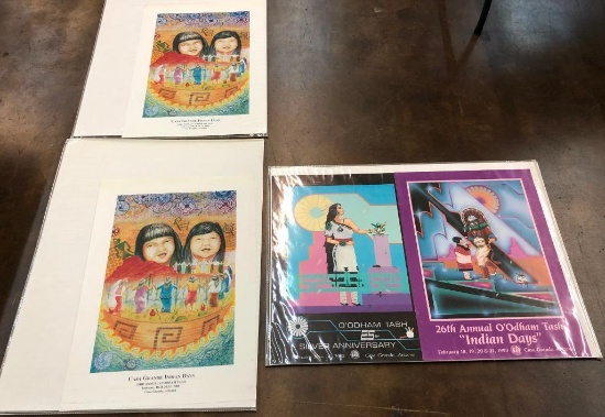 Group of O'odham Tash Pow Wow/Rodeo Posters