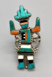 Vintage Rainbowman Inlay Ring