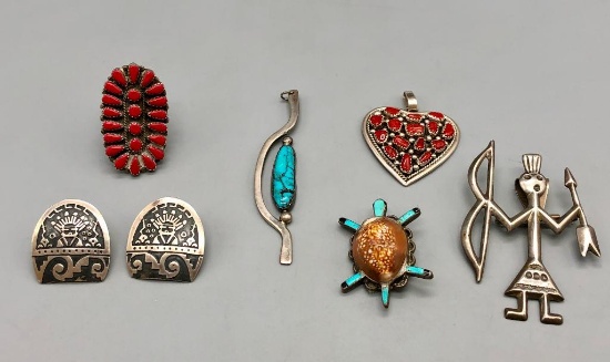 Group of Miscellaneous Sterling Silver Jewelry