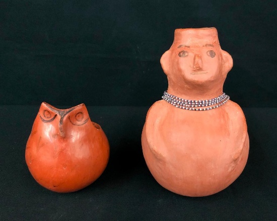 Ida Redbird & Phyllis Johnson Effigy Pots