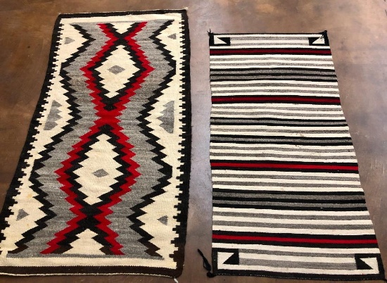 Two Vintage Navajo Textiles