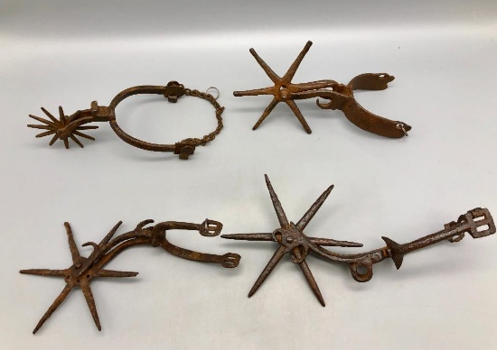 Four Spanish Colonial Relic Spurs