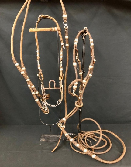 Fancy Argentine Braided Bridle & Bit