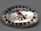 Sterling Silver Cardinal Theme Inlay Pendant