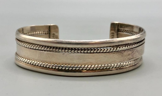 Taxco Sterling Silver Cuff Bracelet