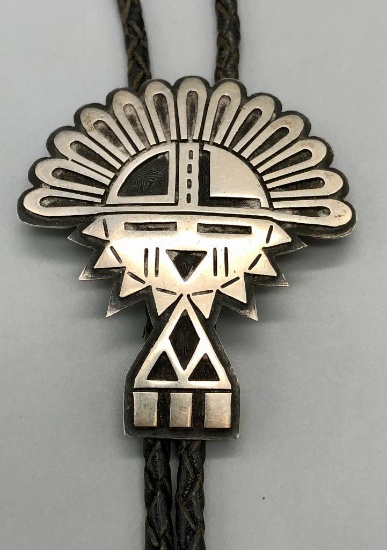 Hopi Overlay Sunface Themed Bolo