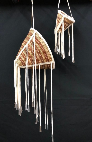Two Apache Burden Baskets