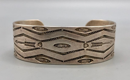 1930's Bracelet w/ Lots Of Stamping