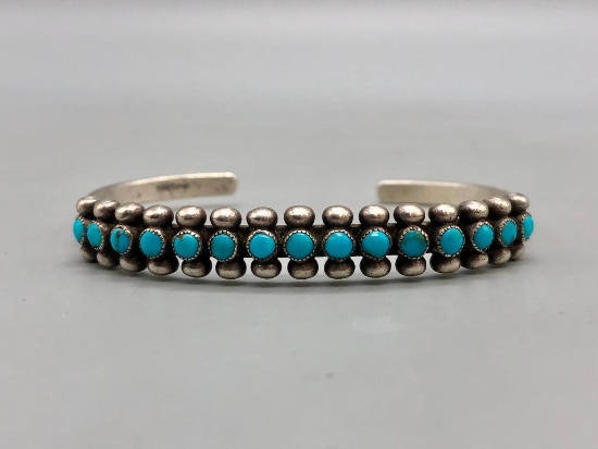 Older "Snake-Eye" Dot Turquoise Bracelet