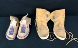 Two Pairs Of Vintage Moccasins