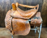 RARE! Old Side Saddle with Balconette