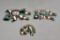 Group of Three Vintage Rainbowman Inlay Pins