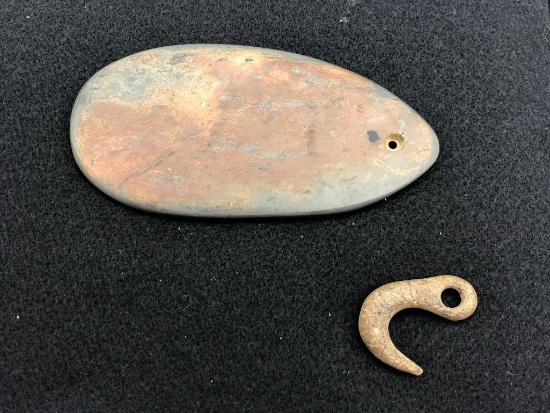 Prehistoric Stone Pendants with Paperwork