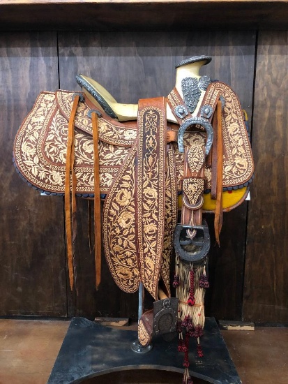 Historical Saddle from Former Mexican President to Admiral Byrd in 1932