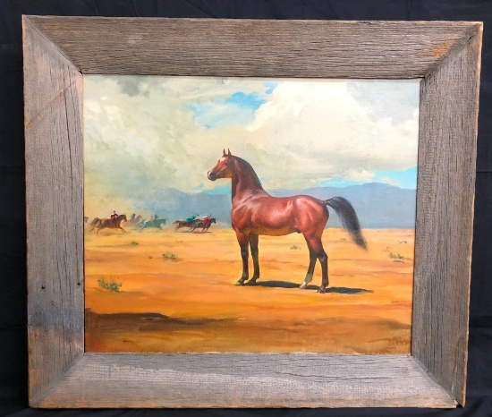 Francis Beaugureau - Horse in Desert Landscape