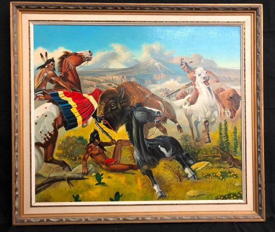 Charles Damrow (Unsigned) - Native Americans Hunting