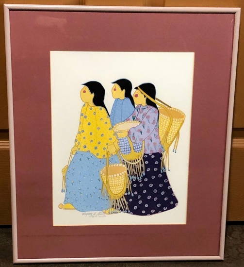 Original Gouache by Virginia Stroud - To Market