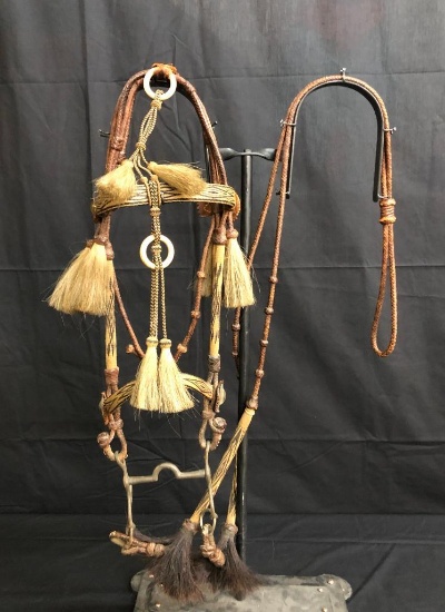 Deer Lodge Hitched Horsehair Bridle