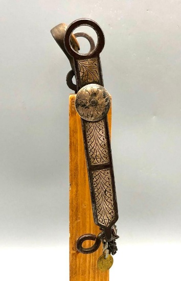 Vintage Sterling Silver Inlay Bit Attributed to Irl Terry