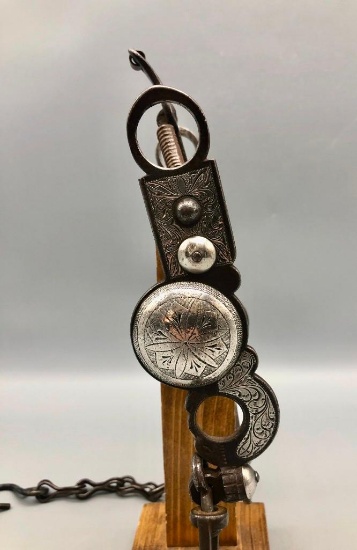 Exceptional Hernandez Kissing Birds Spade Bit With Great Silver