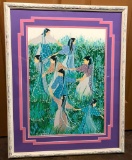 Original Gouache by Virginia Stroud - Dancing Maidens