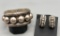 Taxco Silver Earrings & Hefty Taxco Bracelet