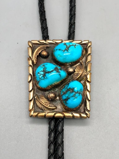 Vintage Three Stone Turquoise Bolo (Matches lot 106)