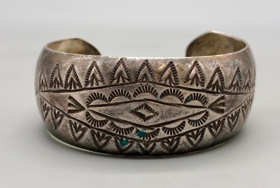 Vintage Stamped Sterling Silver Bracelet