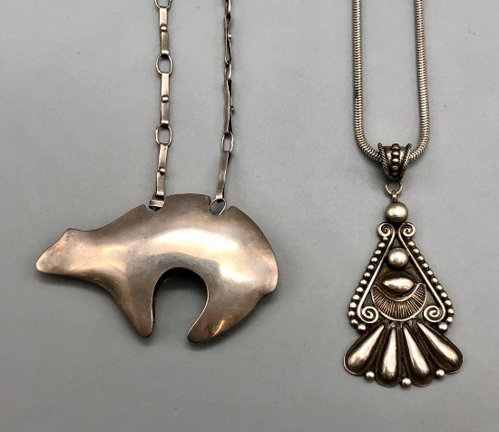 Two Sterling Silver Necklaces