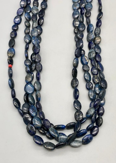 Four Strand Lapis Necklace