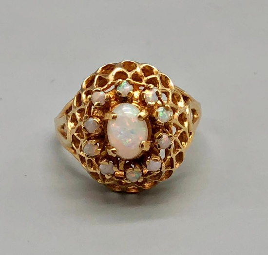 14K Yellow Gold & Opal Ring