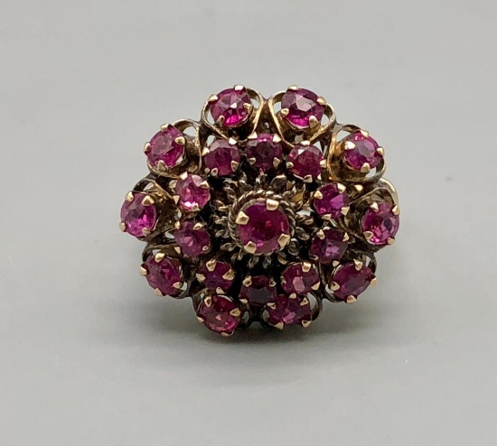 Antique 14K Yellow Gold & Ruby Ring