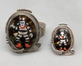 Vintage Zuni Inlay Set by Pinto