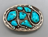 Effie C. Turquoise Snake Belt Buckle