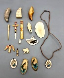 Miscellaneous Bone, Antler, Ivory Type Items