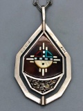 Don & Velma Dewa Spinner Necklace - Zuni/Inlay