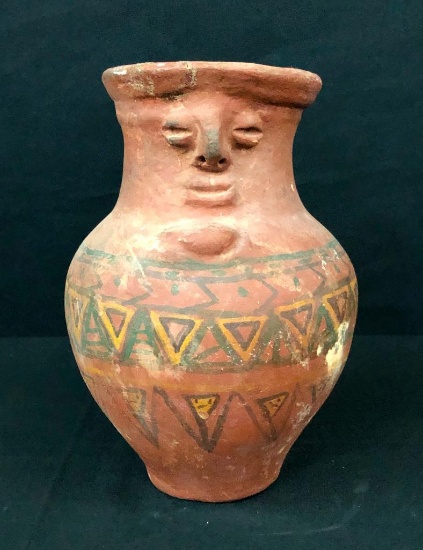 Prehistoric Effigy Pottery Olla
