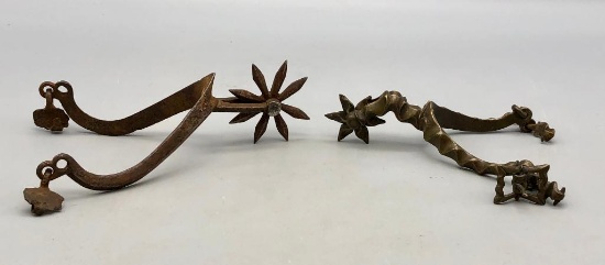 Two Antique European (French?) Single Spurs