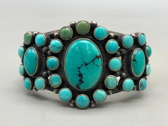 Turquoise Cluster Bracelet