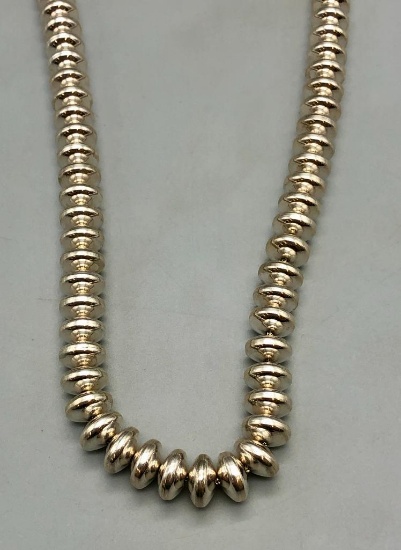 Sterling Silver Bead Necklace