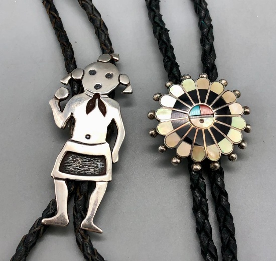 One Zuni & One Hopi Bolo