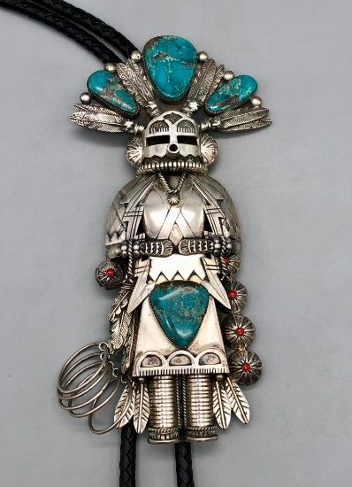 Exquisite Kachina Bolo by Jerry Roan