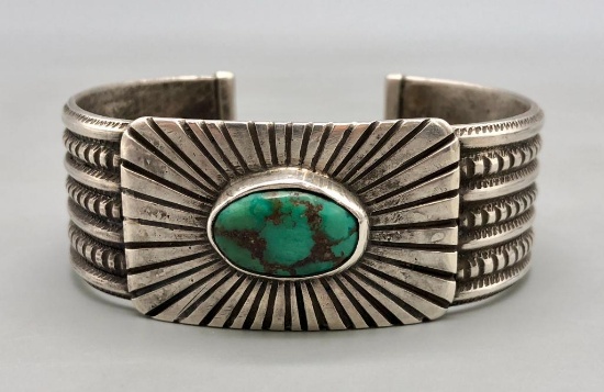 Hefty Ingot Sterling Silver Bracelet