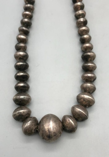 Vintage Stamped Sterling Silver Necklace