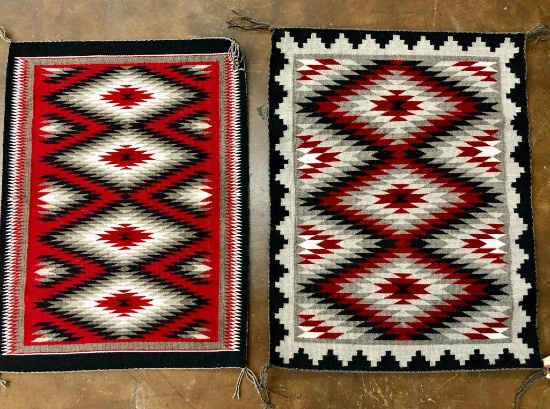Two Eye Dazzler Navajo Textiles