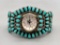 Vintage Turquoise Cluster Watch Bracelet