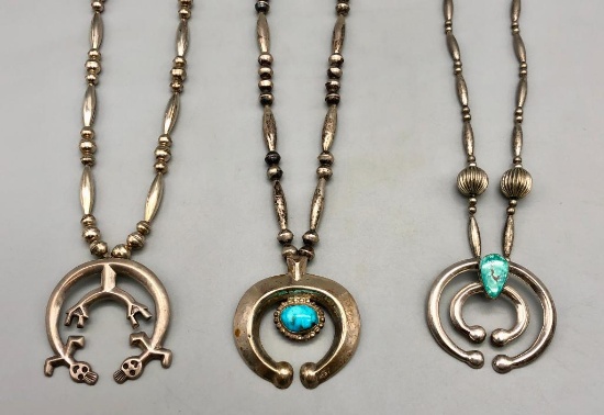 3 Sterling Silver Naja Necklace
